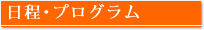 日程･プログラム